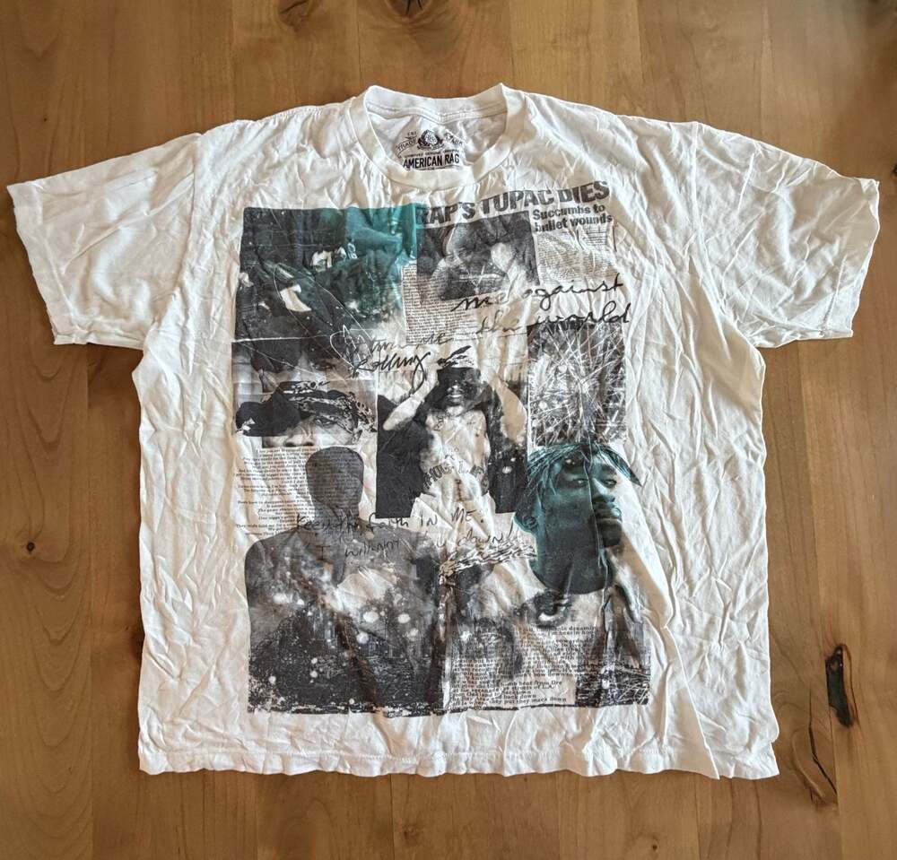 American Rag Cie Tupac Shakur Graphic T-Shirt
